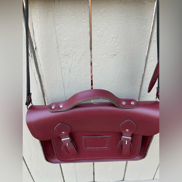 The Cambridge Satchel Company Crossbody Bag Oxblood Made in England - Picture 4 of 16